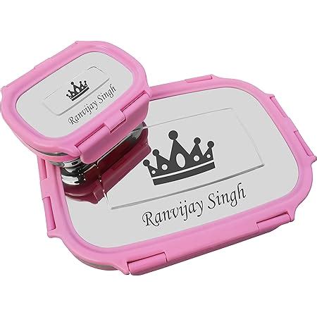 personalised steel tiffin box for kids|SAVRI Personalized Stainless Steel Lunch Box with .